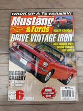 Mustang & Fords Magazine May 2001 Vintage Iron '66 Mustang T5 Trans picture