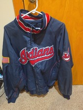 Vintage 2001 Cleveland Indians Guardians Authentic Collection Jacket Mens Large picture