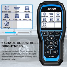 FCAR 12/24V Heavy Duty Truck Diagnostic Scanner DPF Regen Oil Reset Full Systems picture