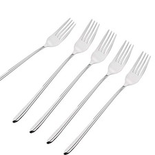 5Pcs Long-Handled Korean Stainless Steel Fork picture