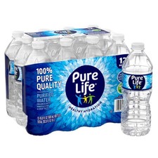 Pure Life Purified Water, 16.9 fl oz, 12-pack Plastic Bottles picture