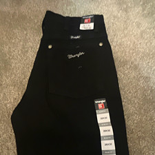 Wrangler Men’s Slim Fit Black silver edition Jeans  28x30 brand new picture