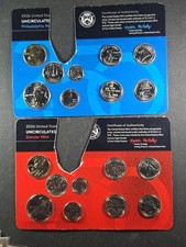 2026 P & D US Uncirculated PARTIAL Set 18 coins NO CENTS - NO CENTS -  NO CENTS picture