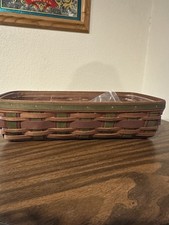 Longaberger 2008 Harvest Weave Bread Basket+Liner+Protector FALL AUTUMN DECOR picture