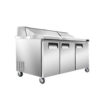 Oliver 72” Commercial Salad & Sandwich Prep Refrigerator Cooler Table SP18 picture
