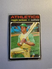1971 Topps #20 Reggie Jackson Oakland Athletics HOF Vintage Baseball Card VG picture