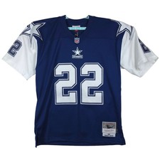 Emmitt Smith Dallas Cowboys Mitchell & Ness NFL Large Jersey 1995 Navy #22 NWT picture