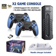 256GB Retro Games Video Game Console TV Stick 4K HDMI Wireless Controller picture