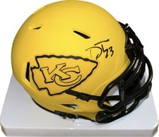 Kansas City Chiefs Drue Tranquill Signed Rave Mini Helmet JSA Certified picture