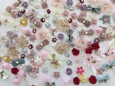 30 Pcs Mix Lot of Floral Appliques/Patches for Sewing/Bridal/Crafts picture