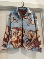 Rebel Vengeance Men’s “The Triumph Of Galatea” Woven Art Tapestry Jacket Size S picture