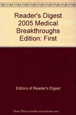 Reader's Digest 2005 Medical Breakthroughs - Paperback 2005 - VERY GOOD picture