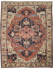 Pre-1900 Antique Large Rug 12x15 Ft Hand-Knotted Traditional Oriental Wool Rug picture