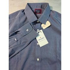 UNTUCKit Orville WF Shirt Mens Medium Blue Slim Fit Wrinkle Free Button Down NEW picture