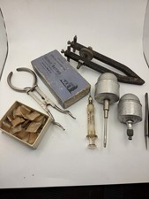Vintage Watchmaker Tools. Estate Sale Tool Lot. Mainsprings, Tweezers, More picture