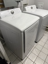 Samsung Top-Load Washer & Dryer Set White Self Clean Moisture Sensor WA45N3050AW picture