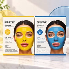 2pc SKINETIC Cryo Rubber Face Mask Set Bright Radiance + Aquafirm Hydration picture