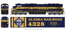 KATO 1766412 N SCALE SD70MAC ALASKA RR #4328 
