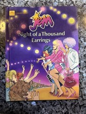 Vintage 1986 Golden Book Jem Night of a Thousand Earrings Oversize Hardcover picture