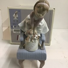 Lladro 6512 Glazed Porcelain Purr-Fect Companions Original Box/ Mint Condition picture