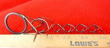 Vintage MILDRUM Carboloy Spinning Rod Guide Set: 6-pc; 1st Guide ID=1 5/16
