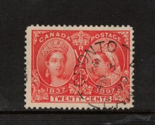Canada #59 Very Fine Used With Ideal April 3 1900 CDS Cancel picture