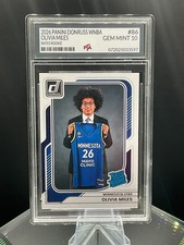 2026 Panini Donruss WNBA Olivia Miles Rated Rookie Lynx GEM MINT PTA 10🔥 picture