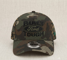 Built Ford Tough Custom Logo Camo Trucker Hat Embroidered Cap picture