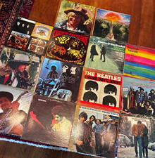 Sounds of Silence Vinyl Record Lot: Simon & Garfunkel, Beatles, Dylan, Doors picture