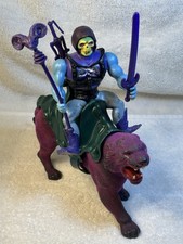 VTG He-Man MOTU Battle Armor Skeletor & Panthor 100% Complete – 1980s Mattel picture