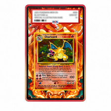 Charizard 3/110 | PSA Graded Magnetic Case Extended Art Display For Pokémon Card picture