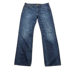 Lucky Brand 361 Vintage Straight Jeans Mens 34x32 Blue Denim 100% Cotton picture