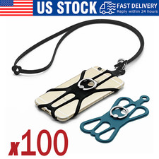 Cell Phone Strap Neck Lanyard Case Sling Necklace Cord Holder Silicone Ring LOT picture