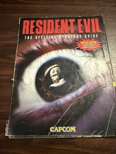 Resident Evil Official Strategy Guide - CAPCOM Rare No Poster. See Pics DMG picture