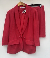 Sonia Rykiel Suit Vintage 3 Piece Blazer Jacket Tank Top Skort 42 picture