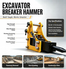 2026 New Hydraulic Breaker for 0.8-1.5 Ton Mini Excavators, US Domestic Shipping picture