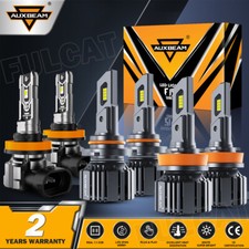 AUXBEAM Canbus H11 H11 9005 LED Headlights Bulbs High Low Beam Fog Lights White picture