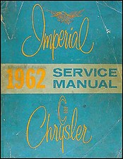 Original 1962 Chrysler Shop Manual OEM Repair Service Book for all models picture
