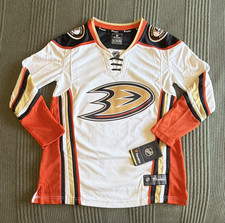 Fanatics Anaheim Ducks NHL Hockey Jersey XS White/Orange Officially Licensed picture