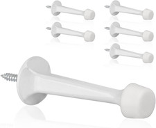 6 Pack Solid Rigid Door Stops Heavy Duty Door Stoppers Wall Protector with Tips picture