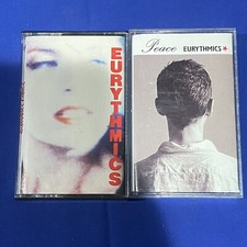 Eurythmics 2 Cassette LOT Be Yourself Tonight Peace Vtg picture