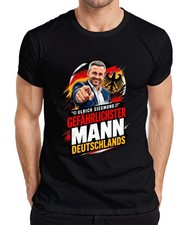 Ulrich Siegmund Most Dangerous Man Statement Sarcasm Politics Mens T-Shirt picture