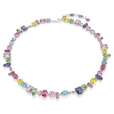 Swarovski Gema necklace Mixed cut, streaked, rhodium plated picture