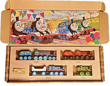Thomas the Train Wooden Railway Celebration Engines Set Percy Thomas Gordon Jame picture