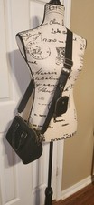 ALDO Black Oleillan Zip Satchel Top Handle w/ Detachable Adjus/Crossbody 8x7 