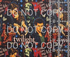 Custom 100% Cotton Woven Fabric Twilight Movie By The 1/4 Yard 9x56 V5 picture