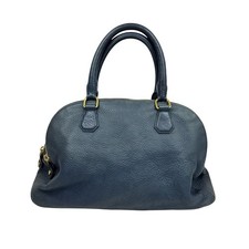J. Crew Biennial Leather Satchel Large Blue picture