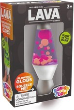 Schylling Needoh Glow in the Dark Squishy Squish N Flow LAVA Lamp NEW picture