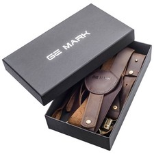 Leather Suspenders for Men and Women Best for Gift and Wedding Brown picture