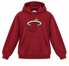 Miami Heat NBA '47 Primary Logo Pullover Hoodie Women's M Cardinal NWT picture